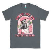 Charcoal Heather roses are red inside i'm dead Classic Tee - MaliasSmallBusiness
