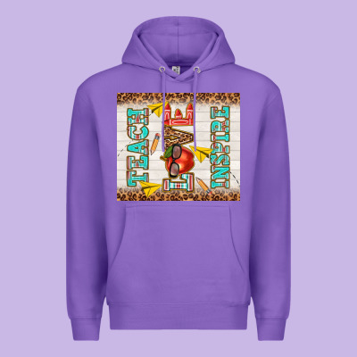 Teach Love Inspire Premium Hoodie Designed By Tumblerdesignbyshophia