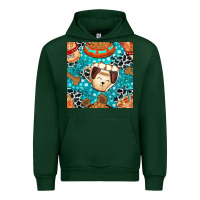 Forest Green dog coffee cups and food container with cowhide seamless pattern bbs Urban Hoodie - BundleAndBundleShop