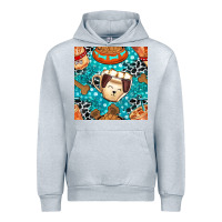 Heather Grey dog coffee cups and food container with cowhide seamless pattern bbs Urban Hoodie - BundleAndBundleShop