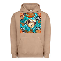 Pigment Burro dog coffee cups and food container with cowhide seamless pattern bbs Urban Hoodie - BundleAndBundleShop