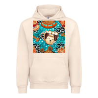 Sandshell dog coffee cups and food container with cowhide seamless pattern bbs Urban Hoodie - BundleAndBundleShop
