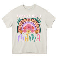 Cream happiness is being a mama Heavy Core Tee - JahusDesignShop