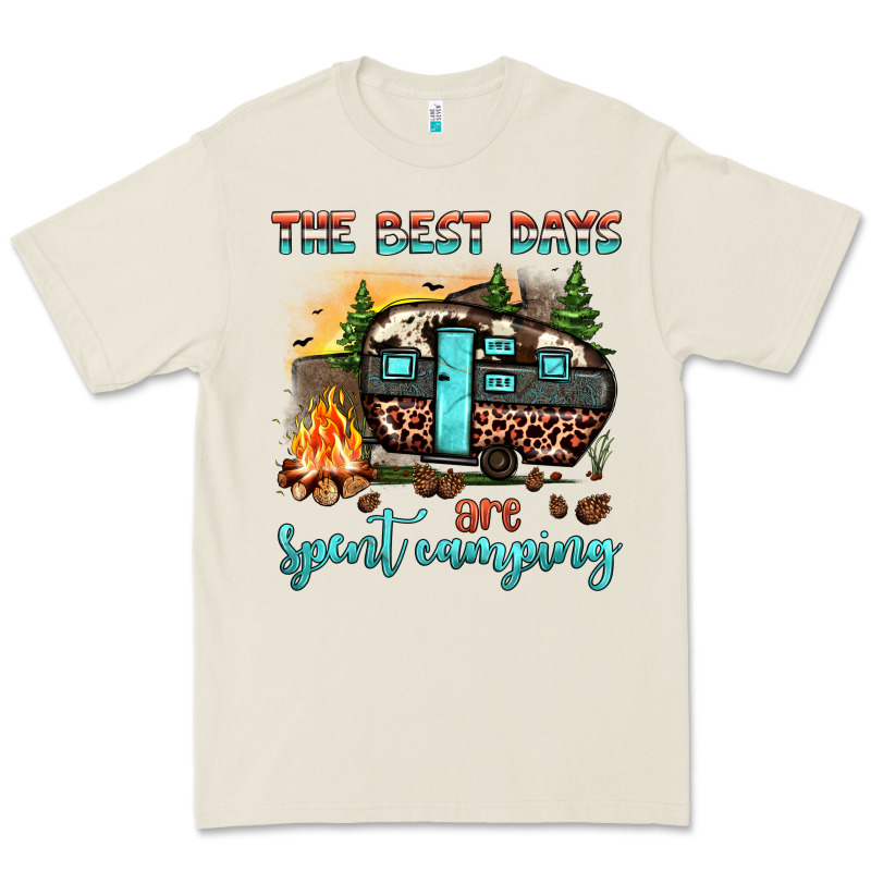 The Best Days Are Spent Camping Premium Tee by JahusDesignShop | Teevron