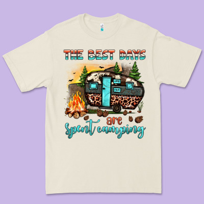 The Best Days Are Spent Camping Premium Tee Designed By Jahusdesignshop