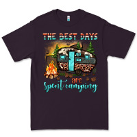 Plum the best days are spent camping Premium Tee - JahusDesignShop