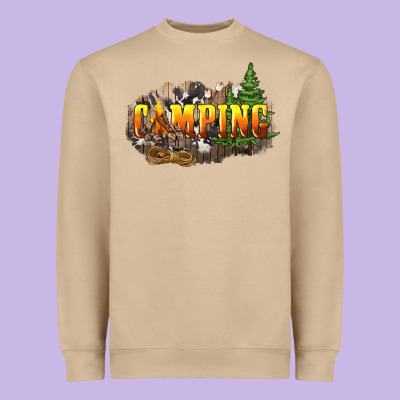 Camping Heavyweight Sweatshirt Designed By Nancycooperartshop