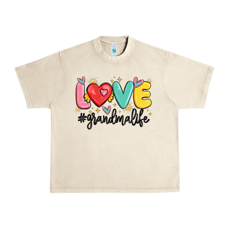 Love Grandma Life Urban Heavy Tee by MaliasSmallBusiness | Teevron
