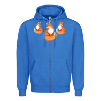 True Royal Three Little Foxes IN Fox Family I Gift Zipper Hoodie - Bettercallsaul