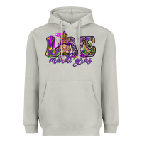 Moon Dust Love Mardi Gras with gnome Heavyweight Hoodie - HowdyJamesFarm