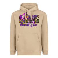 Mushroom Love Mardi Gras with gnome Heavyweight Hoodie - HowdyJamesFarm