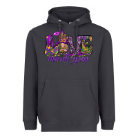 Smoke Love Mardi Gras with gnome Heavyweight Hoodie - HowdyJamesFarm
