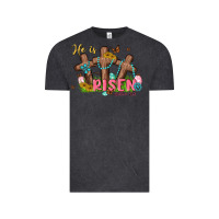 Vintage Black he is risen Vintage Tee - MaliasSmallBusiness