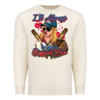 Sandshell I'll always be your biggest fan Baseball Premium Sweatshirt - HowdyJamesFarm
