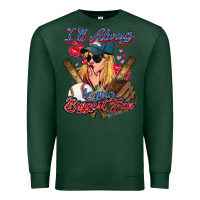 Sports Green I'll always be your biggest fan Baseball Premium Sweatshirt - HowdyJamesFarm