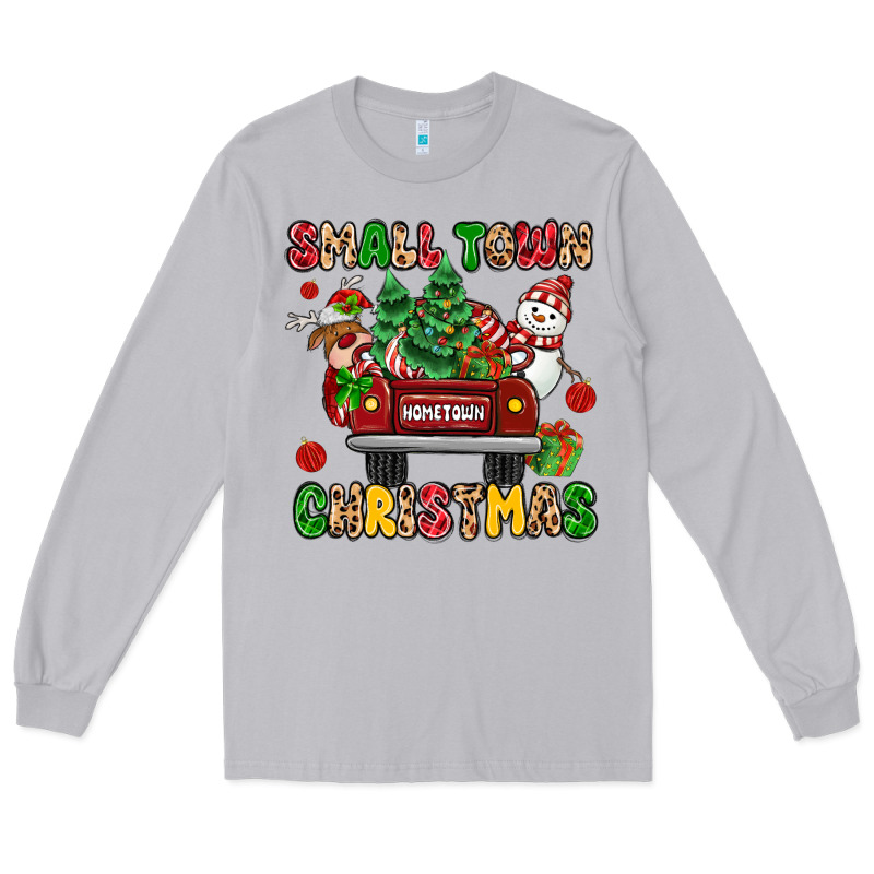 Christmas Santa And Reindeer Truck Long Sleeve Tee by MaliasSmallBusiness | Teevron