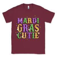 Burgundy mardi gras cutie Classic Tee - MaliasSmallBusiness