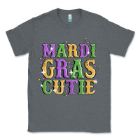 Charcoal Heather mardi gras cutie Classic Tee - MaliasSmallBusiness