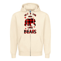 Sandshell Just A Girl Who Loves Bears Zipper Hoodie - Bettercallsaul