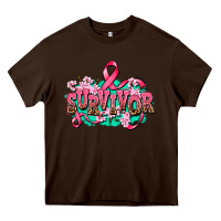 Chocolate Brown survivor Heavy Core Tee - AdoDesignShop