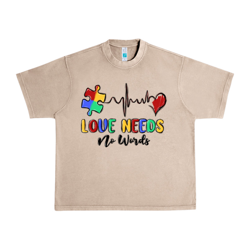 Love Needs No Words Urban Heavy Tee by MaliasSmallBusiness | Teevron