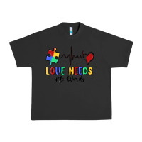 Pigment Black love needs no words Urban Heavy Tee - MaliasSmallBusiness