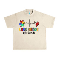 Sandshell love needs no words Urban Heavy Tee - MaliasSmallBusiness