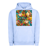 Pigment Grape Ice honey and bee coffee cup with flowers and leopard seamless pattern bbs Urban Hoodie - BundleAndBundleShop