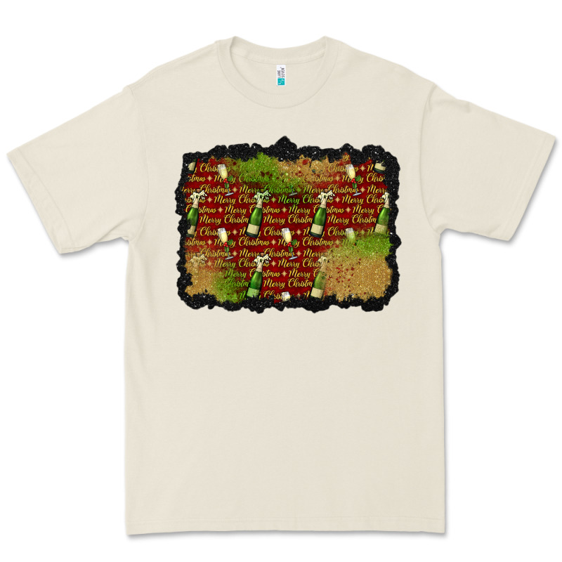 Christmas Champagne Background Premium Tee by BundleAndBundleShop | Teevron
