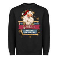 Santa's Coming To Town Heavyweight Sweatshirt | Teevron