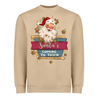 Mushroom santa's coming to town Heavyweight Sweatshirt - MaliasSmallBusiness