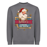 Storm santa's coming to town Heavyweight Sweatshirt - MaliasSmallBusiness