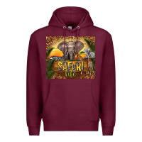 Burgundy safari life Premium Hoodie - TumblerDesignByShophia