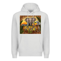 Dove Grey safari life Premium Hoodie - TumblerDesignByShophia