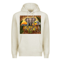 Oatmeal Heather safari life Premium Hoodie - TumblerDesignByShophia