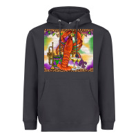 Smoke Mardi Gras Crawfish Tumbler Heavyweight Hoodie - HowdyJamesFarm