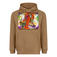 Toasted Coconut Mardi Gras Crawfish Tumbler Heavyweight Hoodie - HowdyJamesFarm