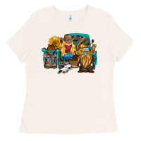 Bone western Truck with gnomes Ladies Tee - HRA Design Shop
