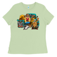 Matcha western Truck with gnomes Ladies Tee - HRA Design Shop