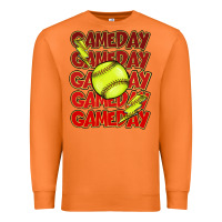Carrot Game day softball lightning bolt Premium Sweatshirt - HowdyJamesFarm