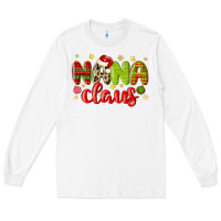 White nana claus Long Sleeve Tee - MaliasSmallBusiness