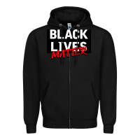 Black Black Lives Matter Zipper Hoodie - Bettercallsaul