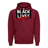 Burgundy Black Lives Matter Zipper Hoodie - Bettercallsaul