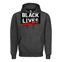Charcoal Heather Black Lives Matter Zipper Hoodie - Bettercallsaul
