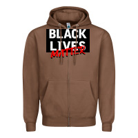 Chestnut Black Lives Matter Zipper Hoodie - Bettercallsaul