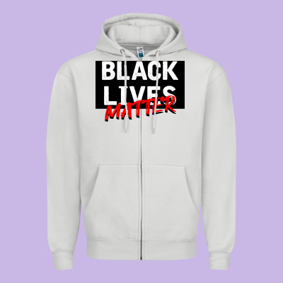 Black Lives Matter Zipper Hoodie Designed By Bettercallsaul