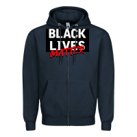 Navy Black Lives Matter Zipper Hoodie - Bettercallsaul