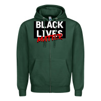 Sports Green Black Lives Matter Zipper Hoodie - Bettercallsaul