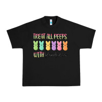 Black treat all peeps with kindness Urban Heavy Tee - MaliasSmallBusiness
