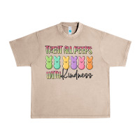 French Oak treat all peeps with kindness Urban Heavy Tee - MaliasSmallBusiness